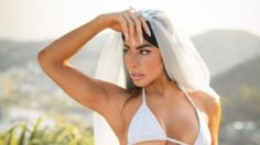 FOTOS | Daniela Fainus rompe la red con diminuto bikini de novia en el día de su boda