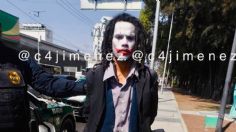 De película: con machete en mano, arrestan al "Joker" en CDMX por asaltar a un hombre a plena luz del día