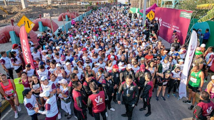 Más de 2 mil personas participaron en la Carrera "Ponte Pila" de la CDMX