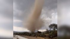 VIDEO | La poderosa tolvanera que sorprendió a habitantes de Hidalgo