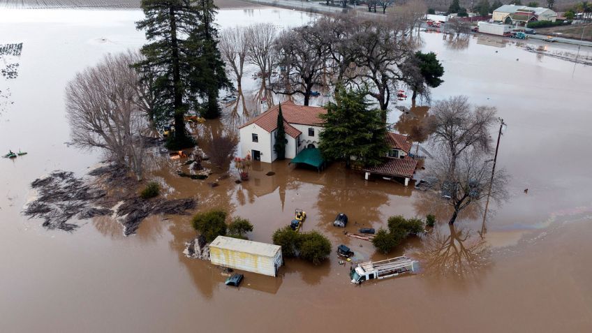 Peligro por mal clima: 30 millones de personas corren riesgo por inundaciones en California