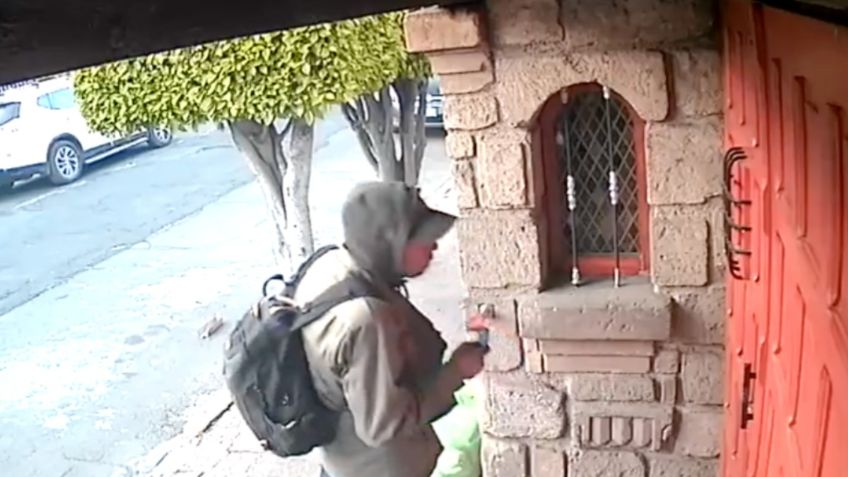 VIDEO: revisa las cerraduras y entra a robar, así opera un ladrón de casas en la GAM