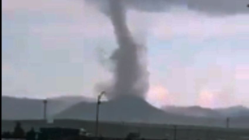 VIDEO: un poderoso tornado sorprende a los habitantes de San Luis Potosí