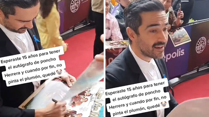 Poncho Herrera: fan espera 15 años por autógrafo del actor y su plumón no pinta