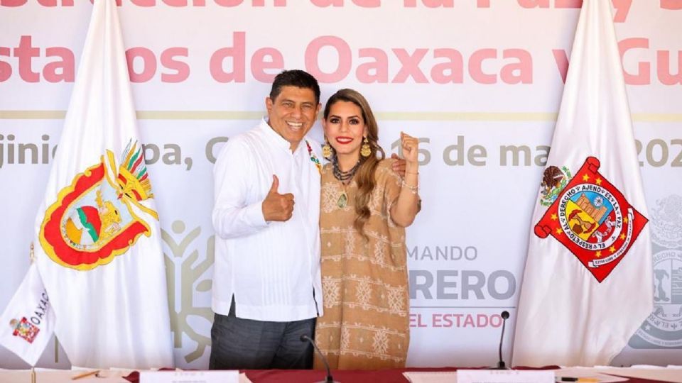 Evelyn Salgado Pineda y Salomón Jara firmaron un convenio de cooperación a nivel estatal