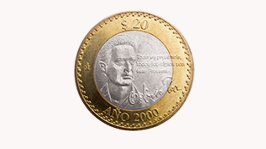 150 mil pesos por esta moneda de 20 pesos de Octavio Paz firmada