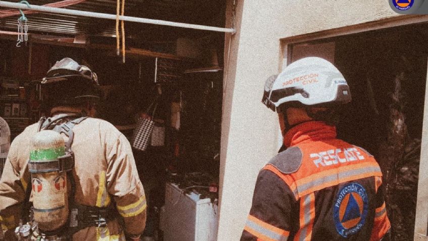 Tres lesionados con quemaduras por explosión de tanque L.P. en Querétaro