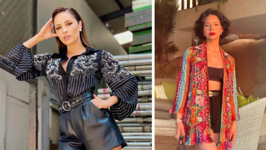 Ángela Aguilar y Cynthia Rodríguez imponen el minishort negro como la tendencia de 2023