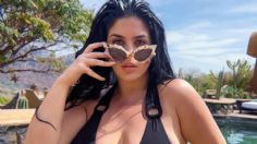 Curvy Zelma destaca su figura en entallado vestido de polipiel y paraliza Instagram