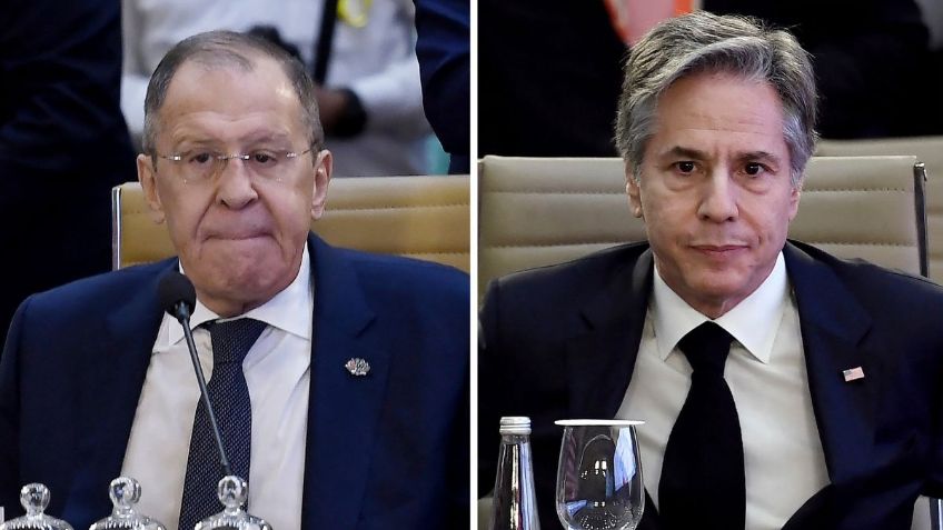 Tensión en el G20: Blinken y Lavrov se ven las caras tras un año de guerra Rusia-Ucrania