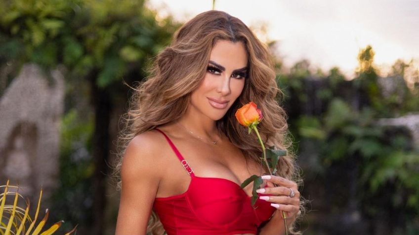 Con atrevida foto entre flores, Ninel Conde recibe al mes de la primavera