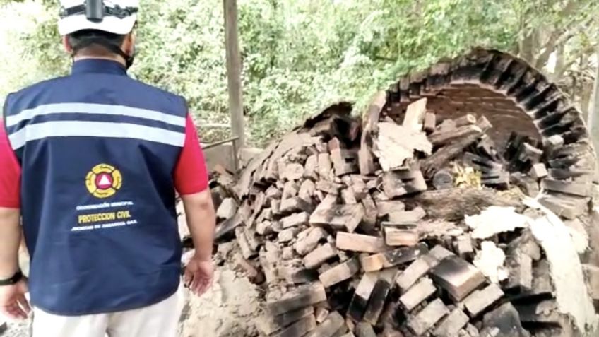 Por sismo en Oaxaca, colapsa horno artesanal donde se elaboraba pan tradicional