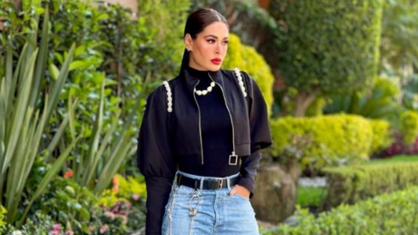 Galilea Montijo hace arder Instagram con una artística foto en lencería negra