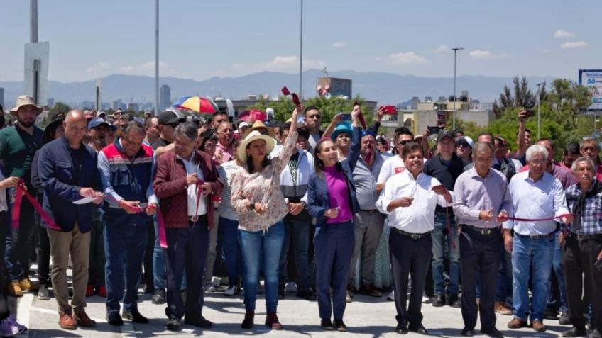 Claudia Sheinbaum inaugura Puente Gran Canal "Las Adelitas": beneficiará a la CDMX y el Edomex