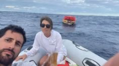 ¡De película! Turistas chocaron contra una ballena y quedaron varados en el Océano Pacífico por diez horas