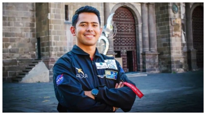 Un estudiante poblano fue seleccionado para un proyecto de la NASA, no tiene dinero y vende boletos para una rifa