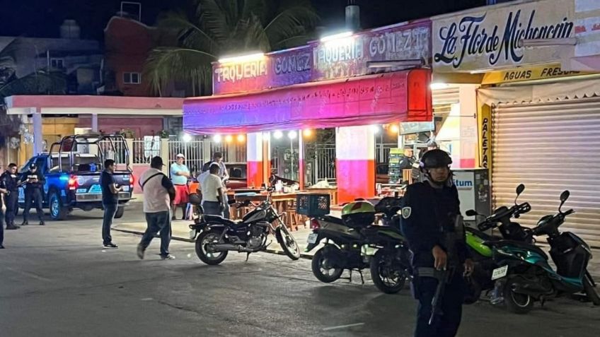 Tragedia en Playa del Carmen: motosicarios disparan a una taquería y matan a un cliente