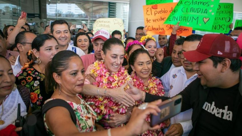 Claudia Sheinbaum asiste a reunión de Conago en Oaxaca con funcionarios estadounidenses