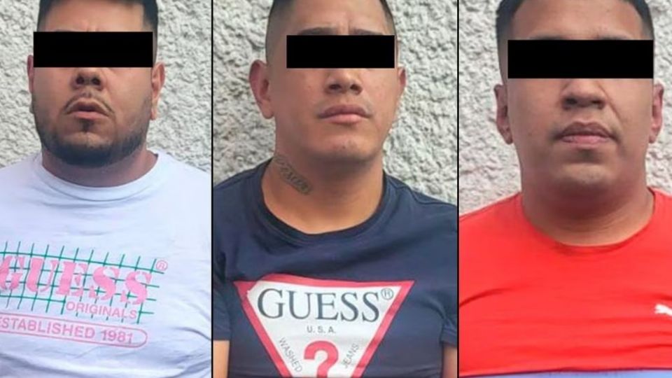 Tres hombres de 32, 27 y 24 años de edad, fueron detenidos y presentados ante el agente del Ministerio Público