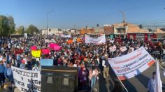 Miles de trabajadores de la Sección 26 del SNTE realizan protesta en San Luis Potosí