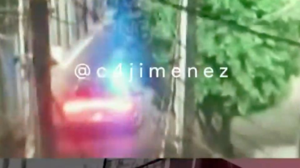 El momento fue documentado a través de las cámaras de seguridad de la zona. FOTO: Captura de video