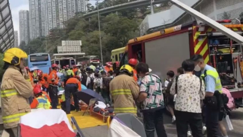 Accidente vehícular en Hong Kong deja 87 heridos