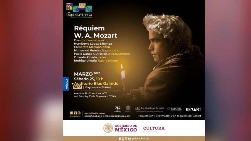 Reúne la Camerata Metropolitana a artistas mexicanos  en torno al Réquiem de Mozart