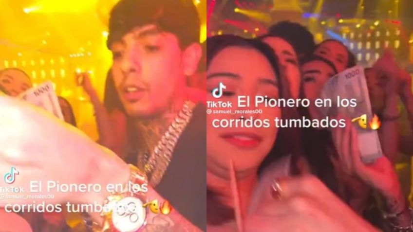 VIDEO: Natanael Cano regala miles de pesos a sus fans que se encontró en un antro