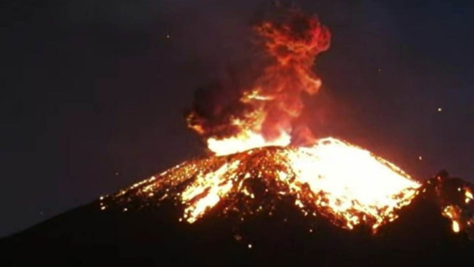 El Popocatépetl tuvo una fuerte explosión la tarde de este sábado.