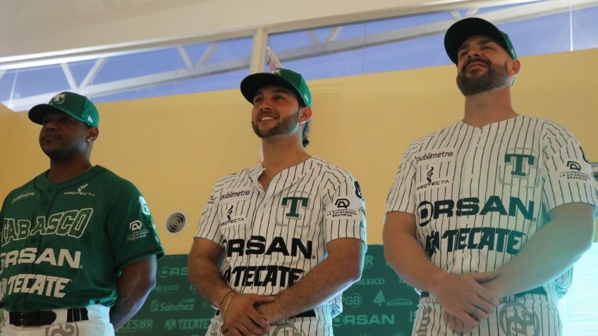 Olmecas de Tabasco presenta uniformes nuevos previo a la nueva temporada