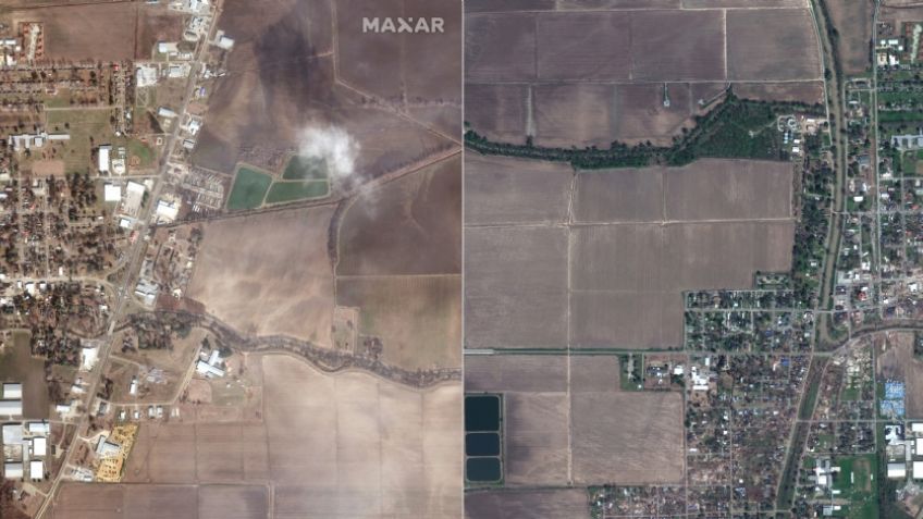 Desapareció un pueblo entero: el impactante antes y después de los tornados categoría 4 que devastaron el sur de EU