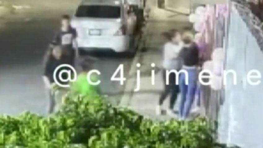 VIDEO | Baby shower casi termina en tragedia: con golpes, jóvenes intentan entrar a la fiesta y agredir a mujer embarazada en Xochimilco