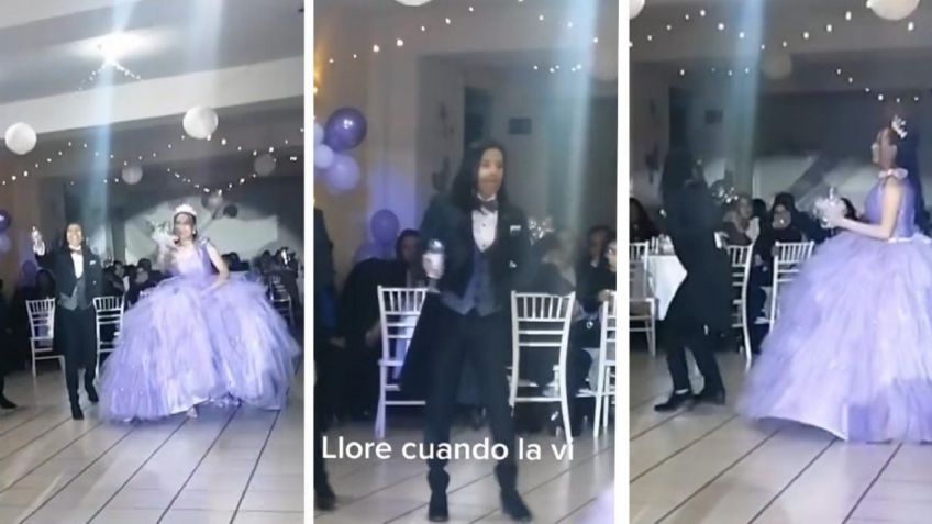 VIDEO: Quinceañera se queda sin chambelanes de última hora y su mamá salva la fiesta