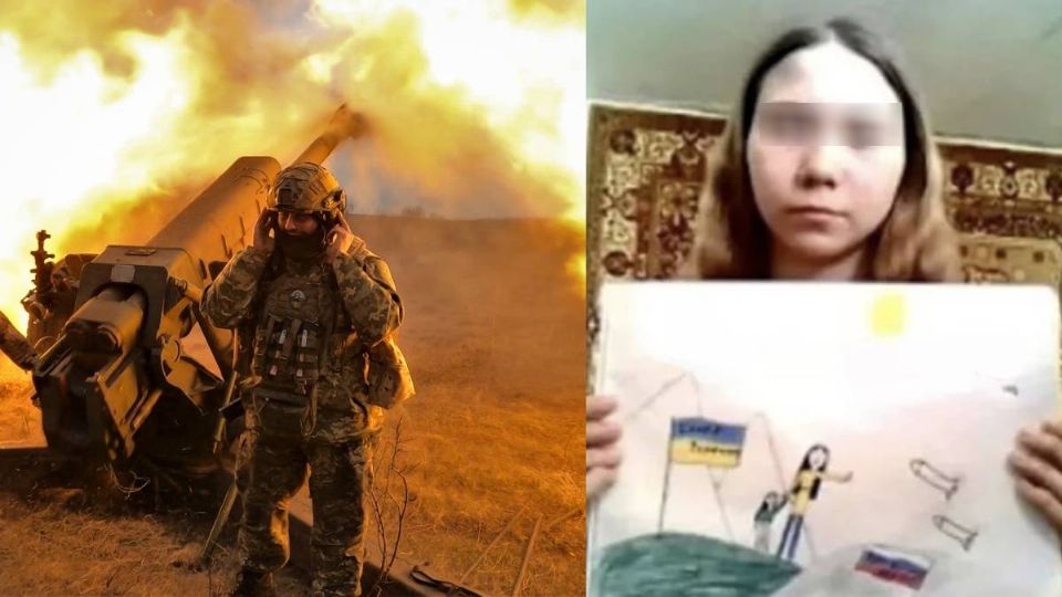 Una niña rusa de 13 años criticó al Ejército ruso con un dibujo.