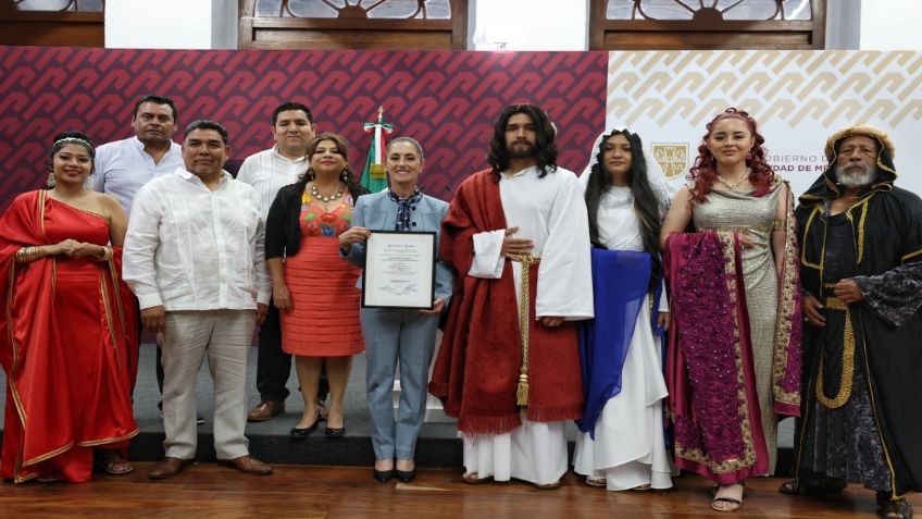 Impulsará Claudia Sheinbaum reconocimiento de Semana Santa en Iztapalapa como Patrimonio de la Humanidad