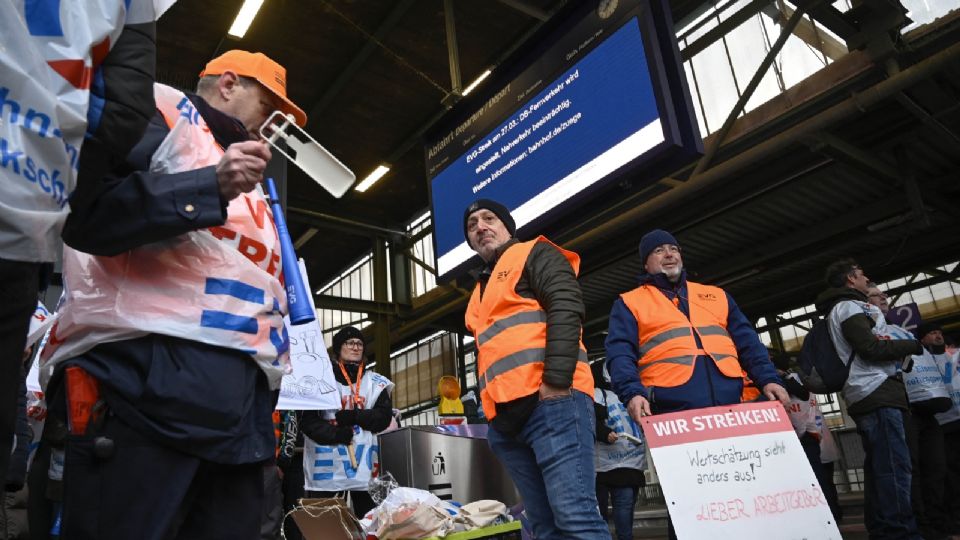 La huelga afectó a miles de personas en Alemania.