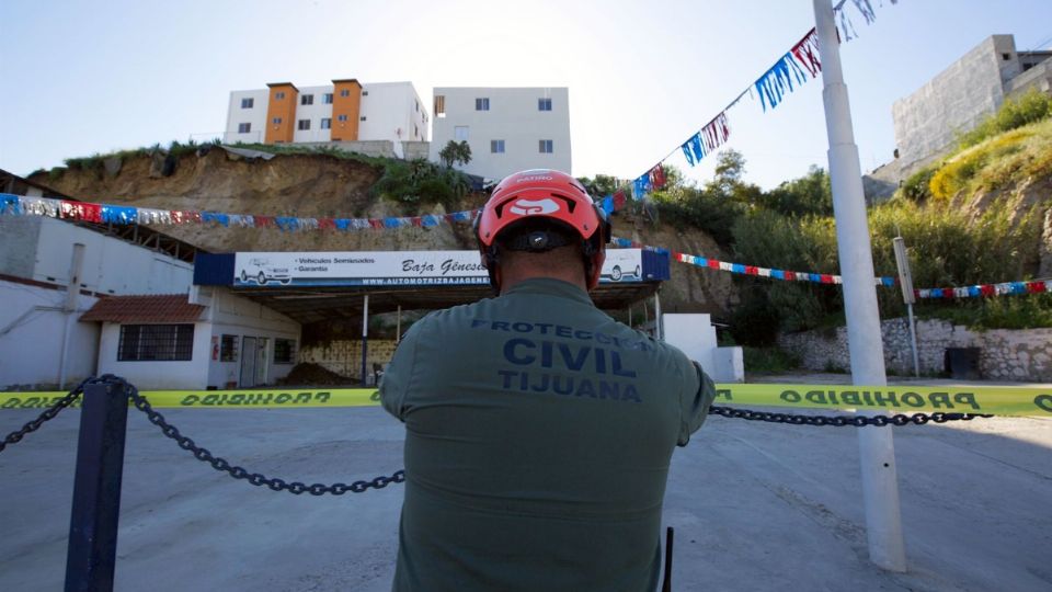 Las lluvias han provocado deslaves en distintas zonas de Tijuana.