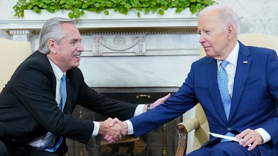 Biden se reunió con su par de Argentina, Alberto Fernández.