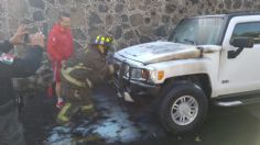 Alfredo Adame: se incendia la lujosa camioneta Hummer del actor, bomberos atendieron la emergencia