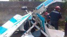 Se desploma una avioneta en Mérida: hay 2 heridos