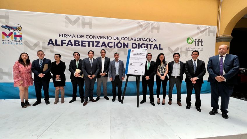 El IFT y la alcaldía Miguel Hidalgo firman convenio para promover alfabetización digital