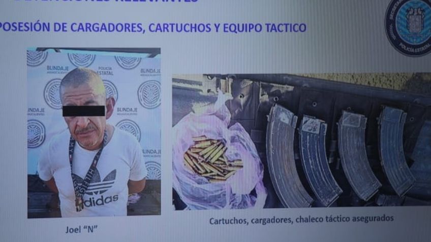 Cae sicario que cargaba con casi 40 cartuchos para un arma de fuego AR 15