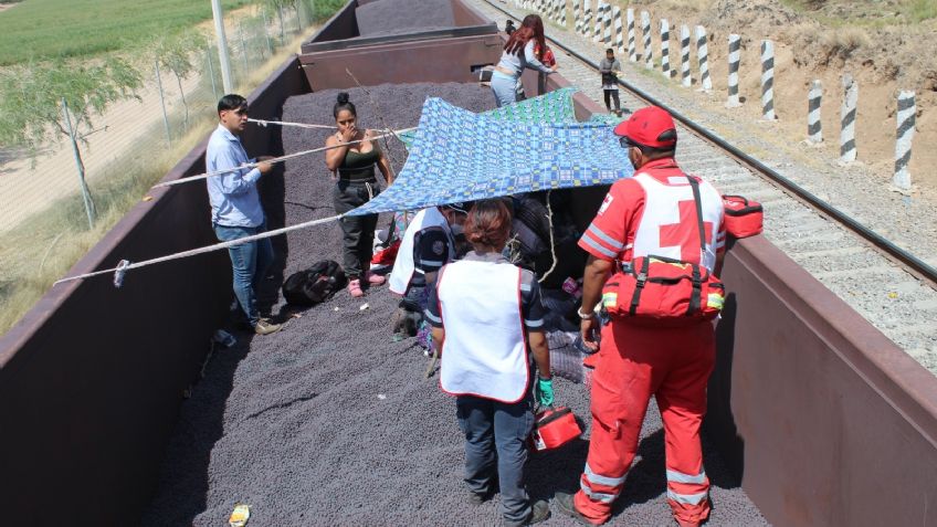 Cruz Roja brinda apoyo a migrantes en San Francisco de los Romo