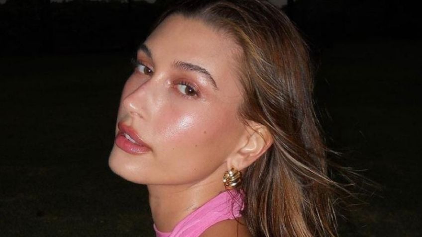 Hailey Bieber impone el delineado "baby pink" como la tendencia de la primavera