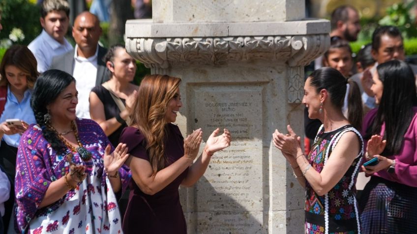 Mara Lezama y Claudia Sheinbaum conmemoran la trayectoria de Dolores Jiménez