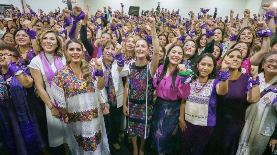 Claudia Sheinbaum se comprometió a seguir luchando por las mujeres