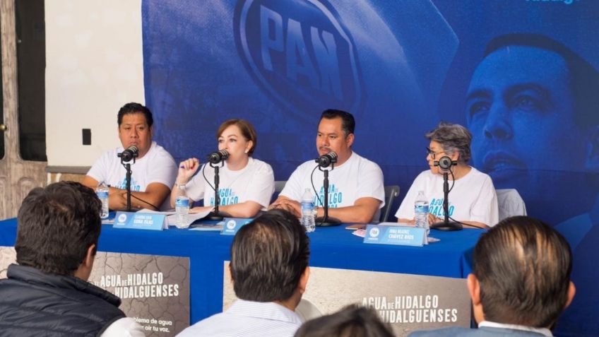 PAN en Hidalgo pide a Julio Menchaca rechazar abasto de agua para el AIFA