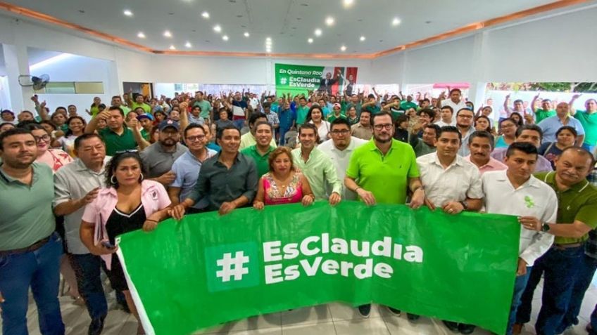 Claudia es verde; Sheinbaum suma un amplio respaldo entre integrantes del Partido Verde