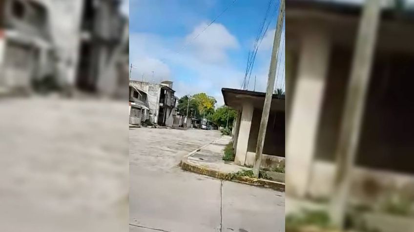 VIDEO | Pánico en Veracruz por una intensa balacera en Álamo, hay un herido