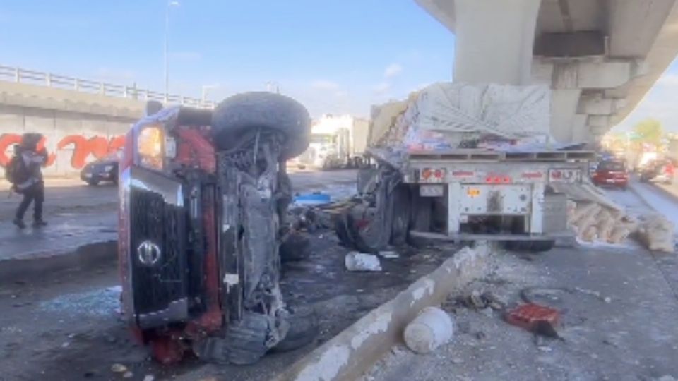 Ocho personas resultaron lesionadas en dicho incidente. FOTO TW: Captura de video